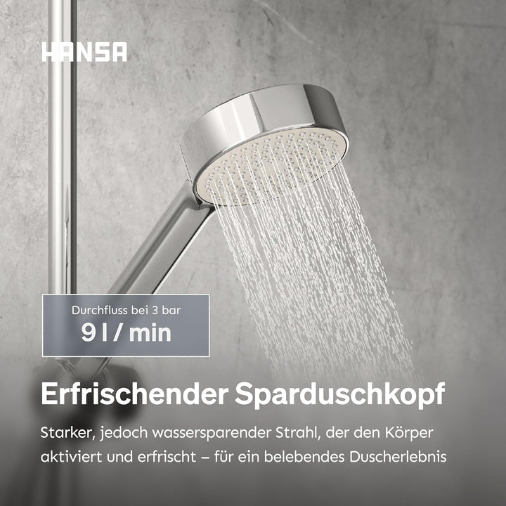 HANSA BASICJET ECO Duschkopf einstrahlig I Handbrause Dusche | Wassersparend mit EcoFlow-Funktion (9