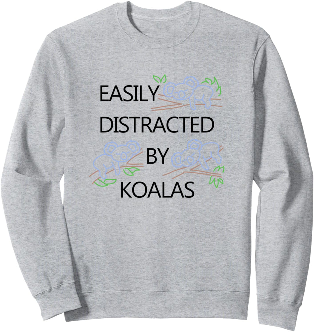 Abgelenkt von Koalas Niedliche Natur Wildtiere Tier Sweatshirt