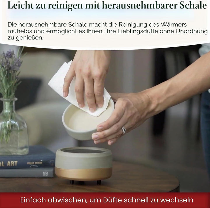 CANDLE WARMERS ETC 2 in 1 Kerzen- und Duftwärmer zum Erwärmen von Duftkerzen oder Wachsschmelzen und