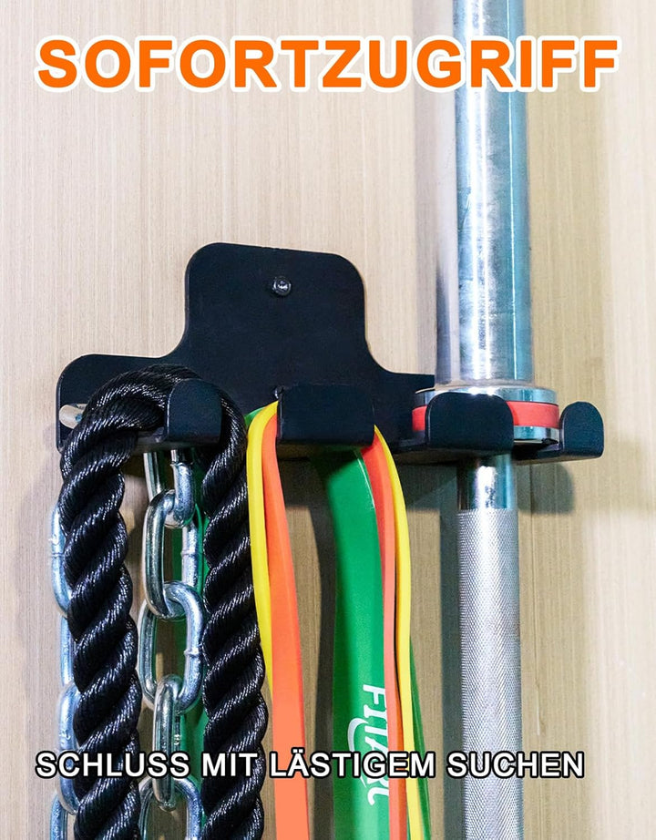 Fitarc Barbell Wall Mounted Olympic Barbell Holder,Barbell Hanger for 33mm Bar,Hanging Barbell Rack