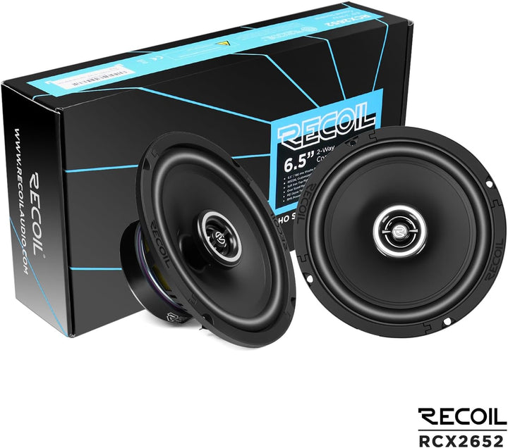 RECOIL RCX265 Echo Series 16,5 cm (6,5 Zoll) 2-Wege-Koaxiallautsprecher, 100 W RMS / 200 W Spitze, P
