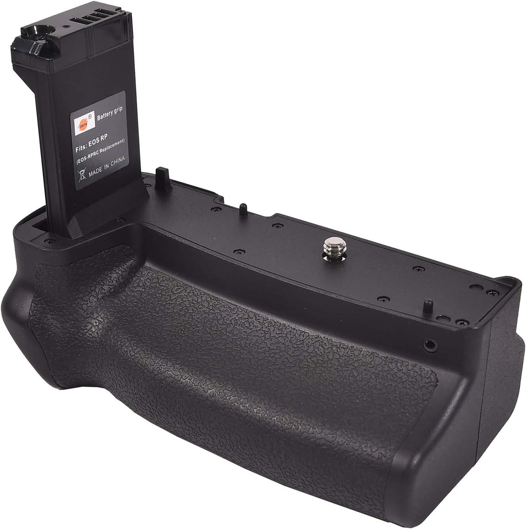 DSTE® Infrarot Fernbedienung Batterie Griff Kompatibel für Canon EOSRP Kamera + 2X Li-ion LP-E17 Bat