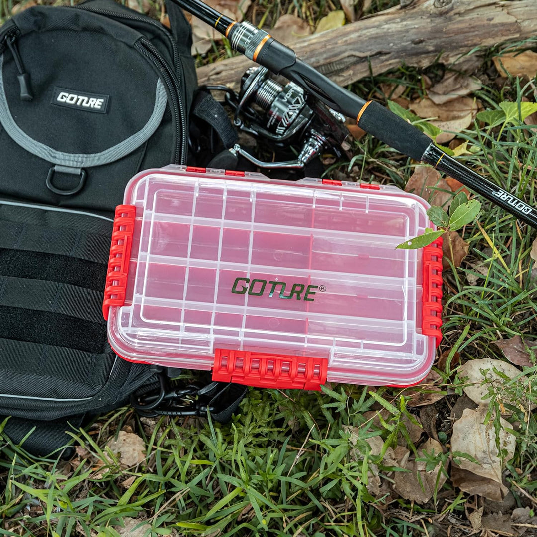 Goture Tacklebox,Kleinteilebox Angeln,Tackle Box Angeln,Köderbox,Angelbox kiste koffer，Angelzubehör