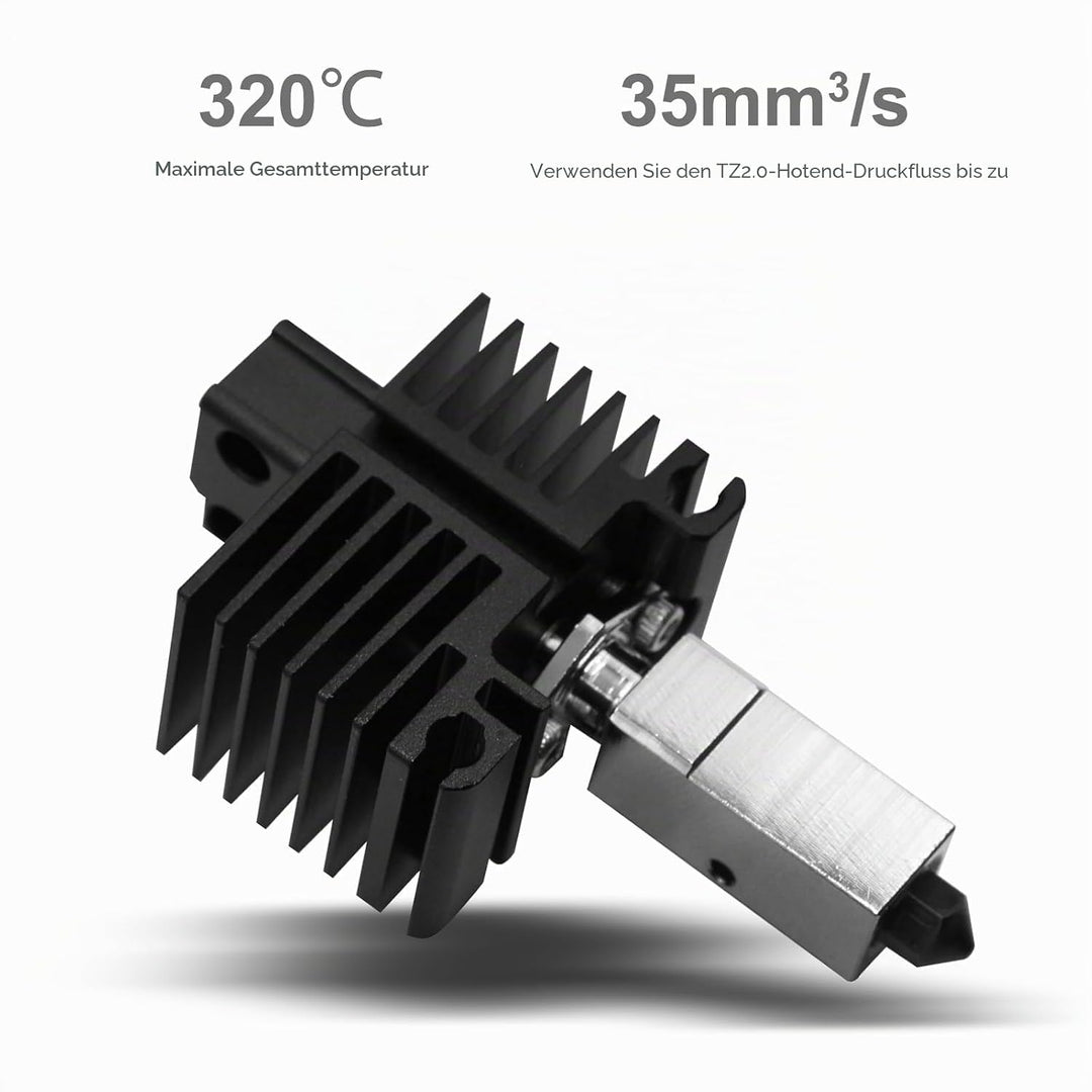 IMETRX Updated Bambu Lab X1/ P1P Hotend High Temp 500℃ with Extra Hardened Steel Nozzle 1PCS for Bam