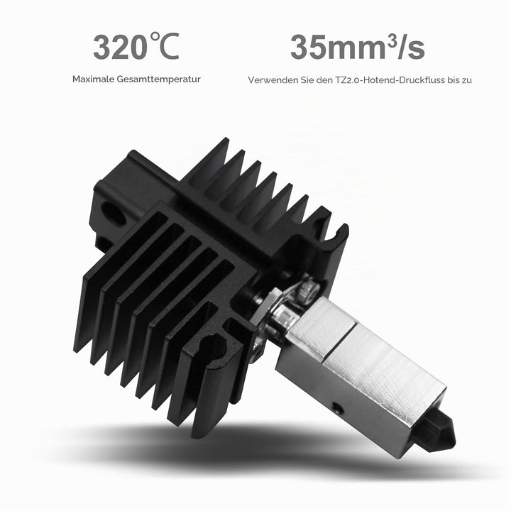 IMETRX Updated Bambu Lab X1/ P1P Hotend High Temp 500℃ with Extra Hardened Steel Nozzle 1PCS for Bam