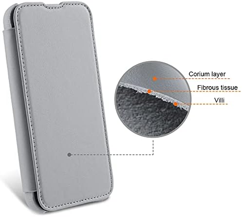 STILGUT Book Case kompatibel mit iPhone 13 Mini (5.4“) Hülle aus Leder zum Klappen, Klapphülle, Hand