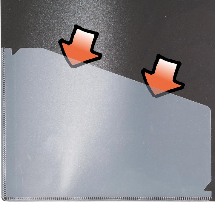 eco-eco A5 50% Recycelt 60 Taschen-Schwarz-Farbe Päsentationsdisplay Book (Packung mit 12) 60 Pocket