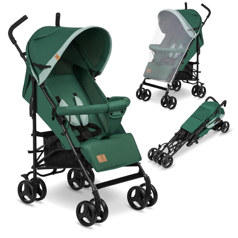 LIONELO Elia Buggy Klein Zusammenklappbar Kinderwagen Bis 15 Kg, Rücken Und Fussstützenverstellung H