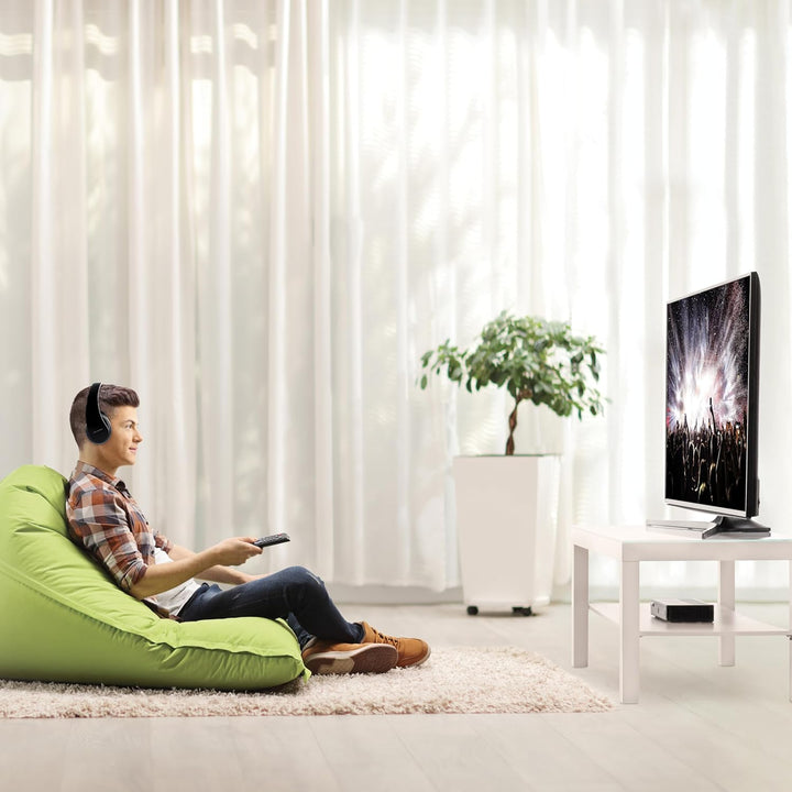 METRONIC Kabelloses TV-Stereokopfhörer, Digitale Optische Eingang, Leicht und Ergonomisch, Lautstärk