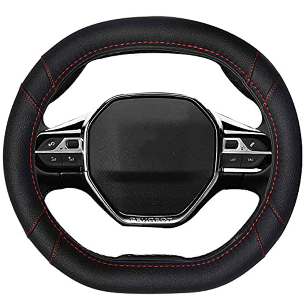 Mayco Bell Mikrofaser Leder Auto Lenkradbezug Fit für Peugeot 3008 206 207 208 2016-2019 508 208 201
