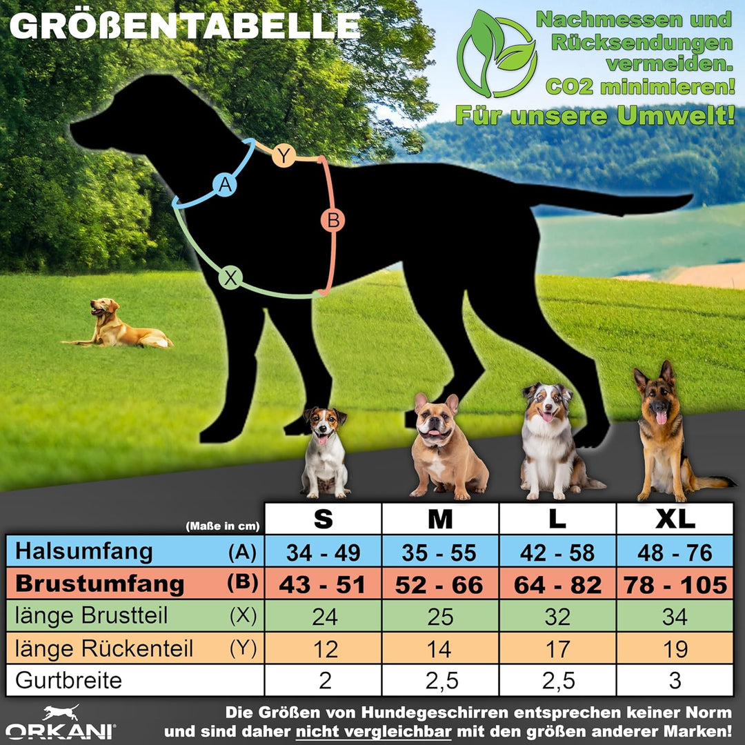 Bravo Hundegeschirr 2025 - Premium No-Pull, Anti-Zug Geschirr, atmungsaktiv, weich gepolstert mit Si