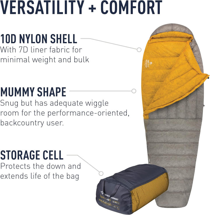 Sea to Summit Spark SPII -2 Grad - Daunenschlafsack long Zip links, long Zip links
