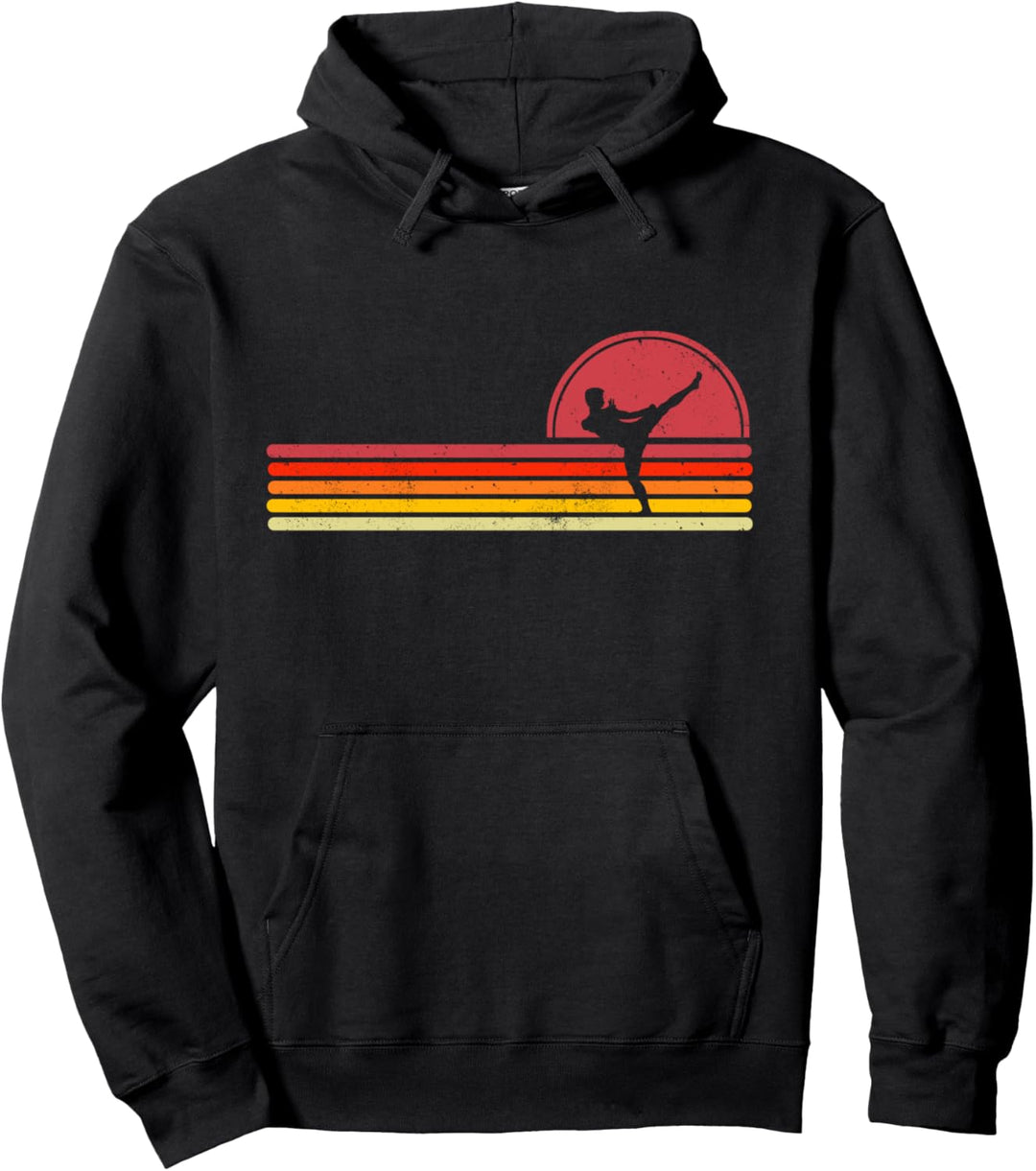 Retro Kickboxen Mixed Martial Arts MMA Vintage Pullover Hoodie