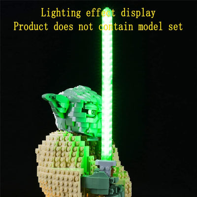 GEAMENT LED Licht-Set Kompatibel mit Lego Yoda - Beleuchtungsset für Star Wars 75255 Baumodell (Lego