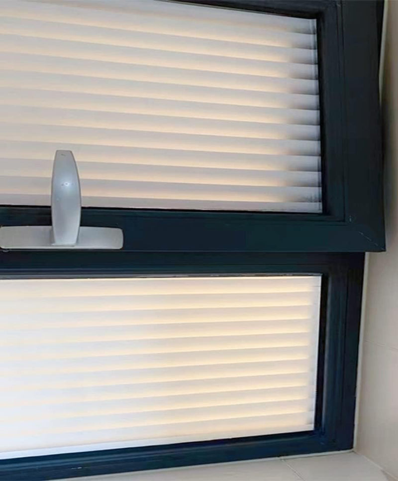 Cinbee Fensterfolie Selbsthaftend Blickdicht 100x200 cm, Sichtschutzfolie Fenster Selbstklebend, 3D