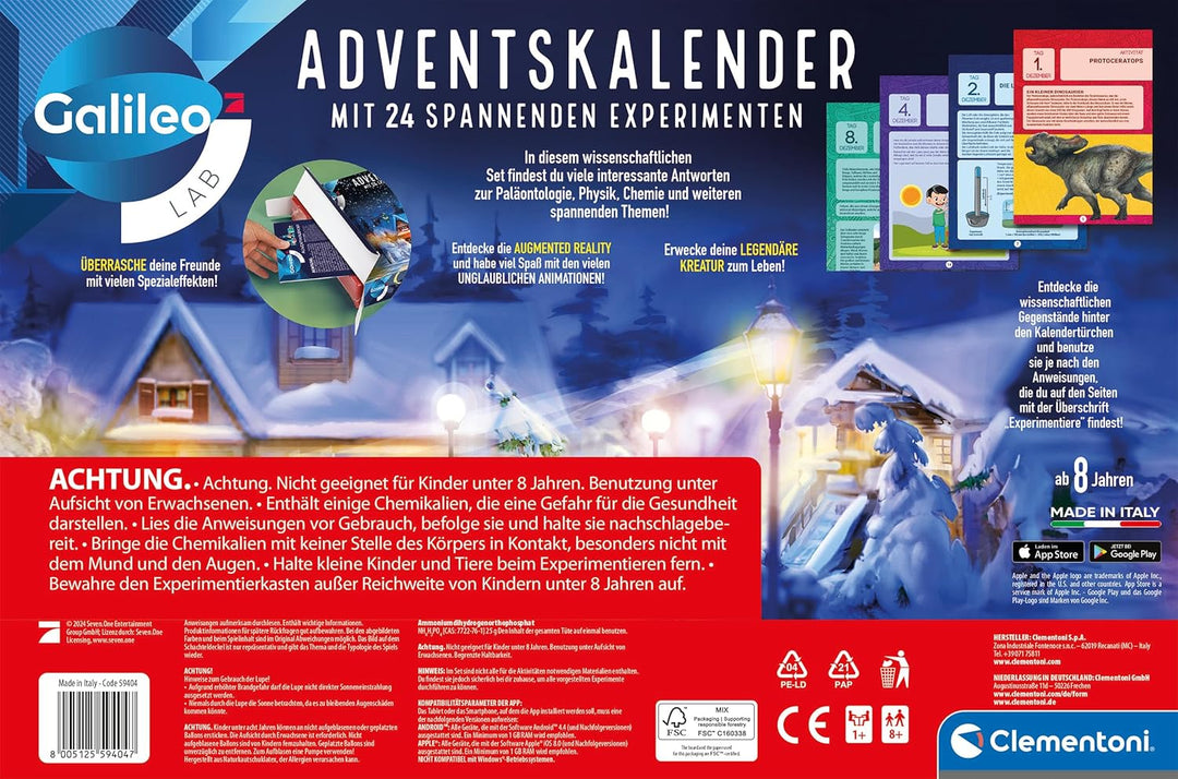 Galileo Wissenschaft Adventskalender 2024 - Weihnachtskalender mit kleinen Experimenten für Kinder a