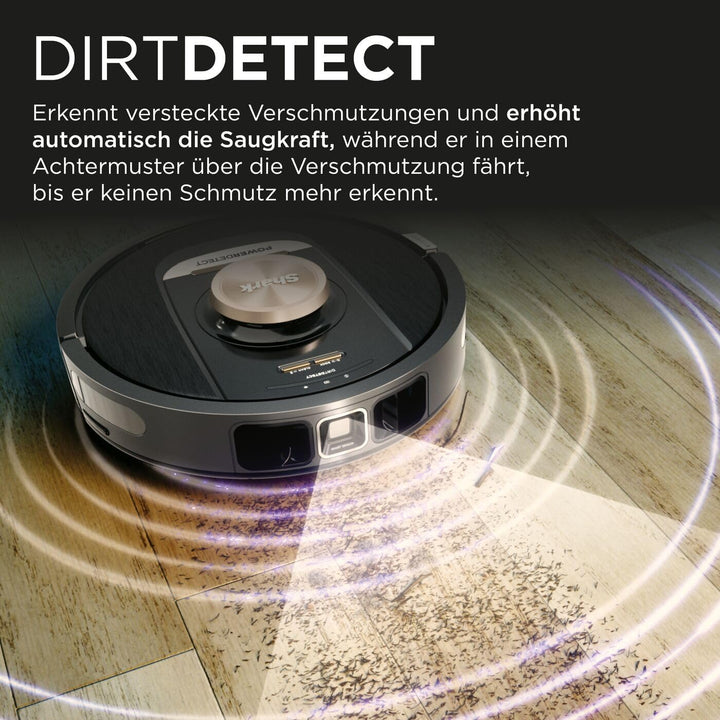 Shark PowerDetect Saugroboter selbstleerend mit 3D- & LiDAR-Navigation, Anti-Allergen- & Anti-Geruch