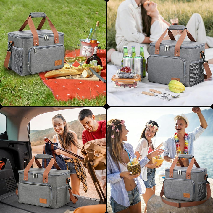 18.6L Kühltasche klein unterwegs, Isolierte Cooler Bag Lunchtasche faltbar für Herren und Damen, Wie