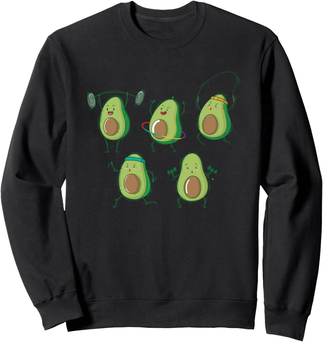 Avocados im Sport Sweatshirt