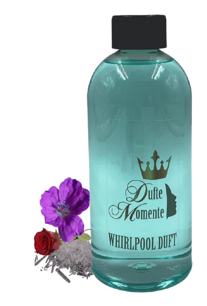 Dufte Momente | Whirlpool Duft 500ml | Eisblume (Geranium, Menthol, Rose) | mit naturreinen und natü