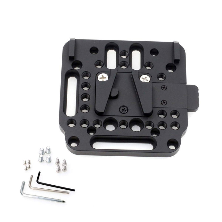 HangTon Universal weiblich V-Lock Plate Kit Schnellspanner Montagesatz für V-Mount Batterie (schwarz