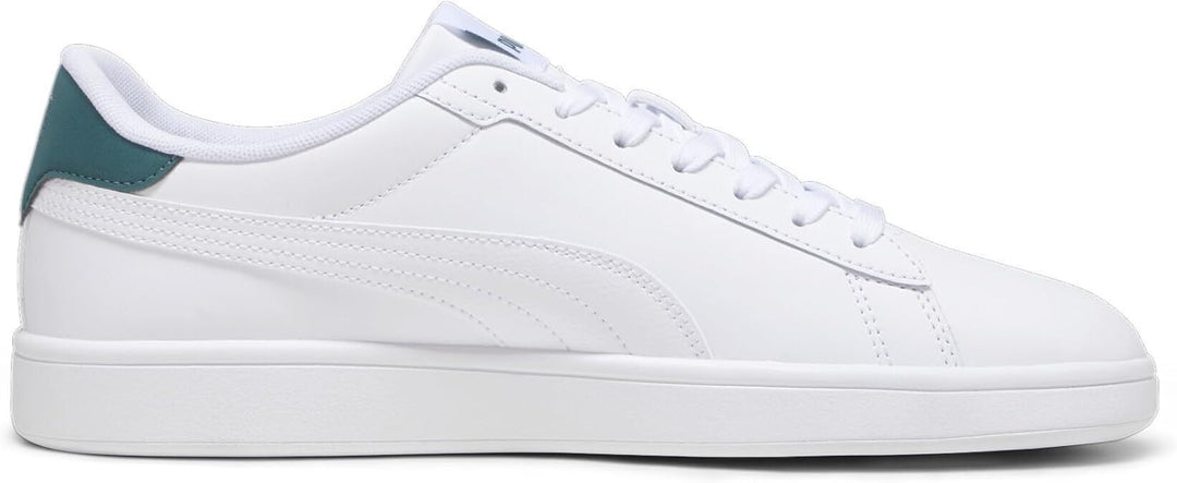 PUMA Herren Smash 3.0 L Sneaker 45 EU Puma White Malachite Puma Gold, 45 EU Puma White Malachite Pum