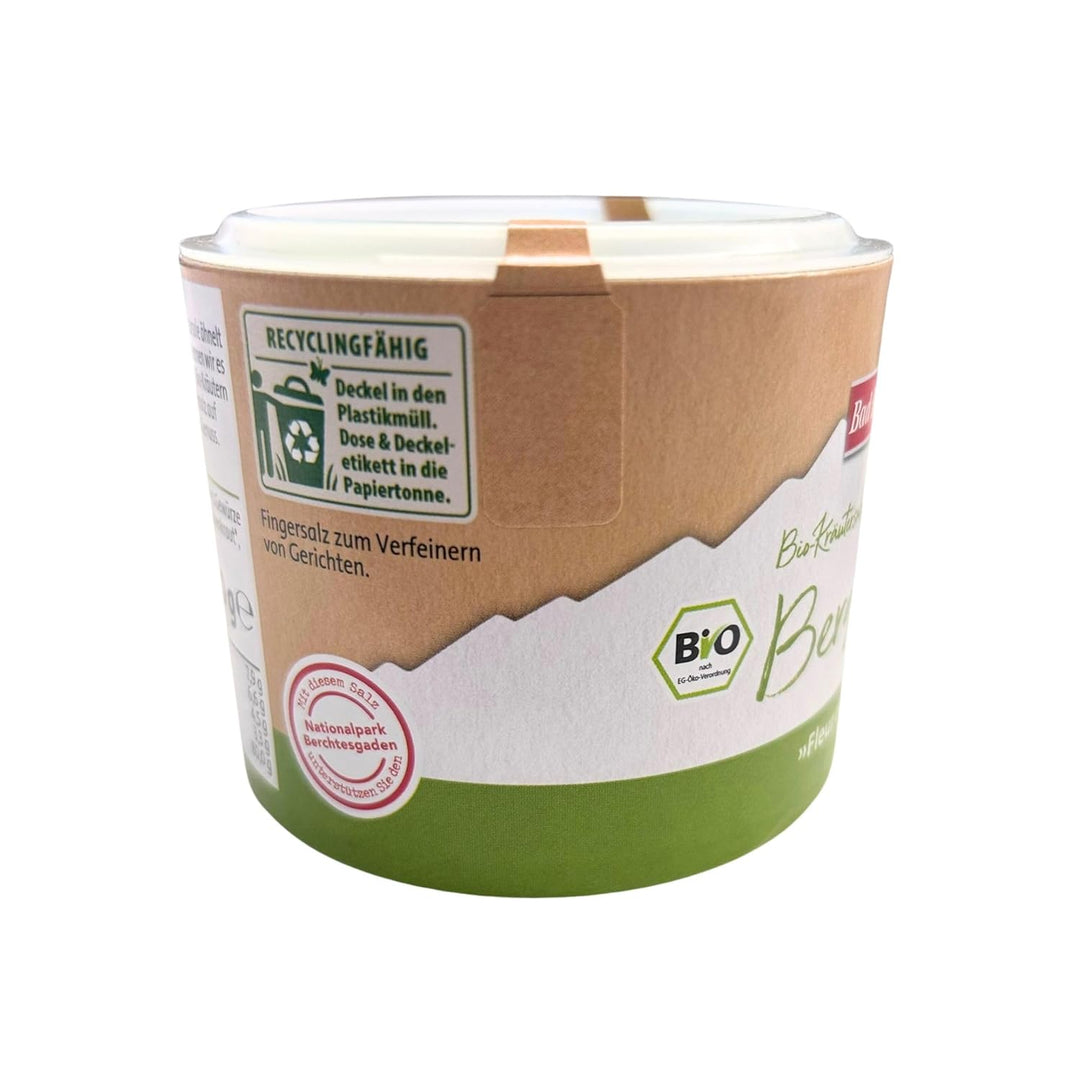 Bad Reichenhaller Fleur de Sel der Alpen Bergkräuter 4x90g | Premium Salz Gewürzmischung mit Bio-Gew