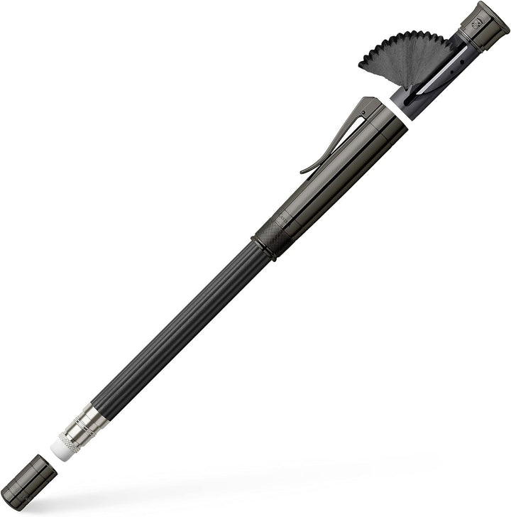 Graf von Faber-Castell 118530 - Perfekter Bleistift mit Verlängerer, Spitzer und Radiergummi, Magnum