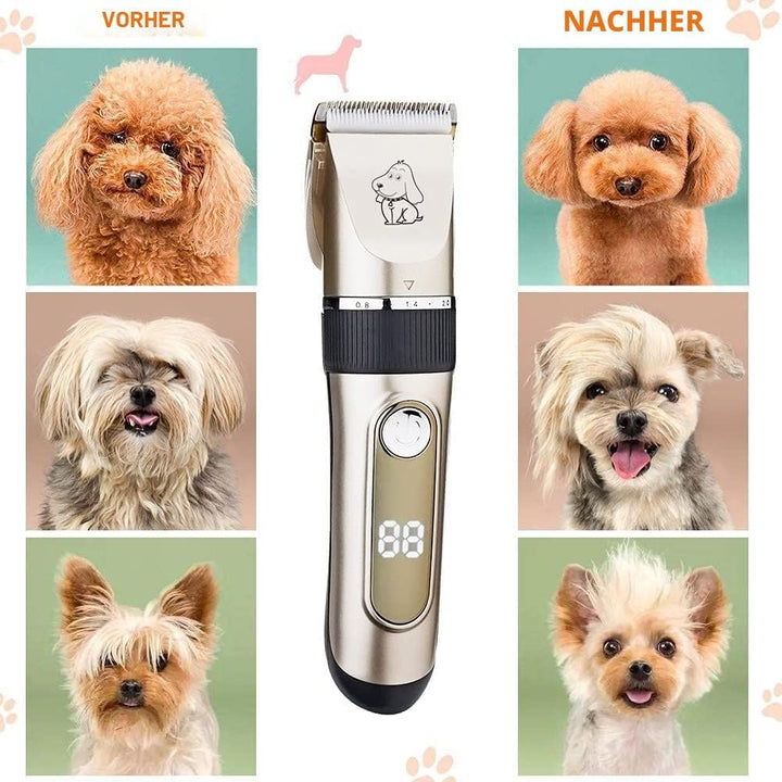 KAEFUYS Schermaschine Hund - IPX7 Wasserdichte Hundeschermaschine Professionelle Tierhaarschneidemas
