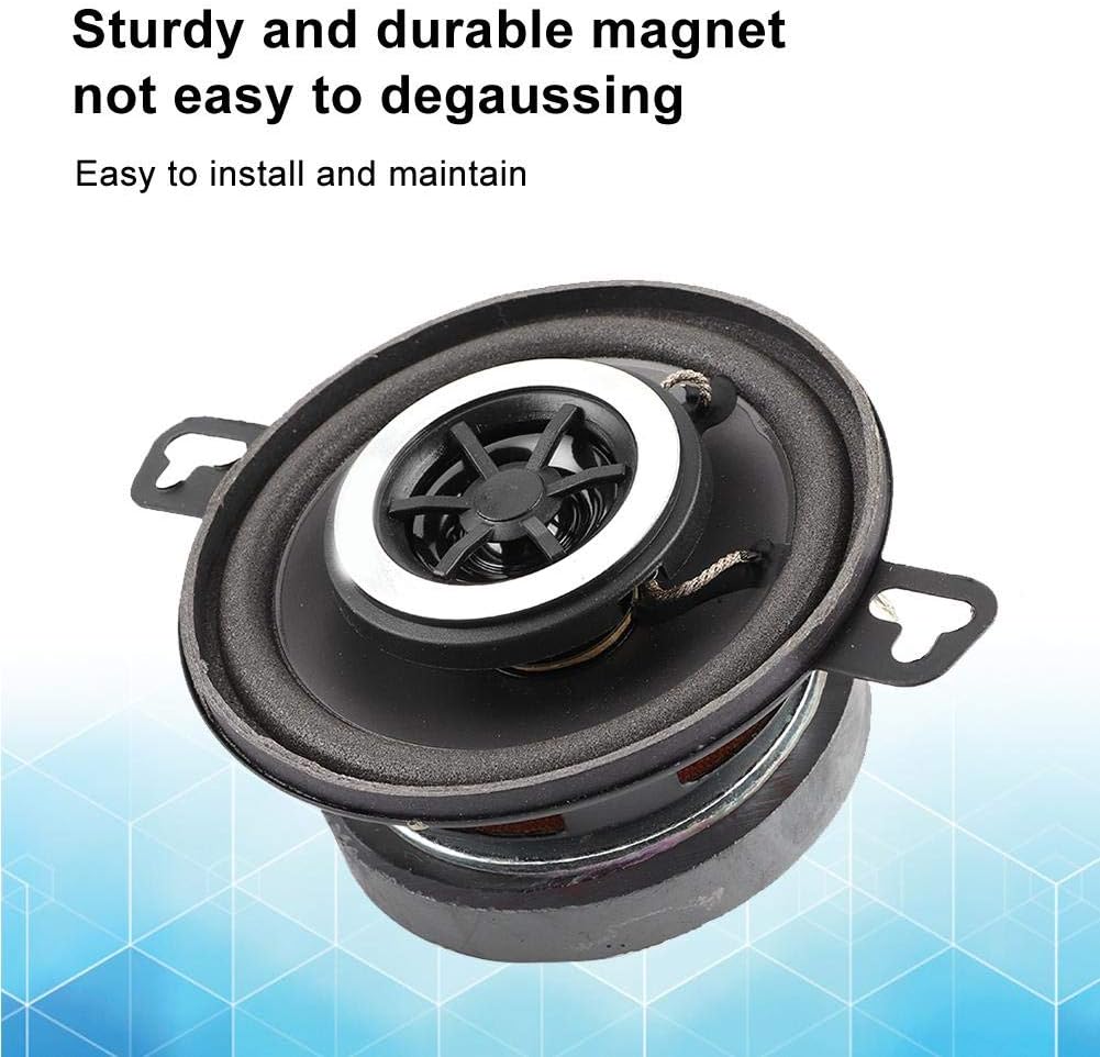 Tbest Auto Koaxial-Lautsprecher Set - 2 Stück 3,5 Zoll 200W Hochtöner Stereo Musik HiFi Lautsprecher