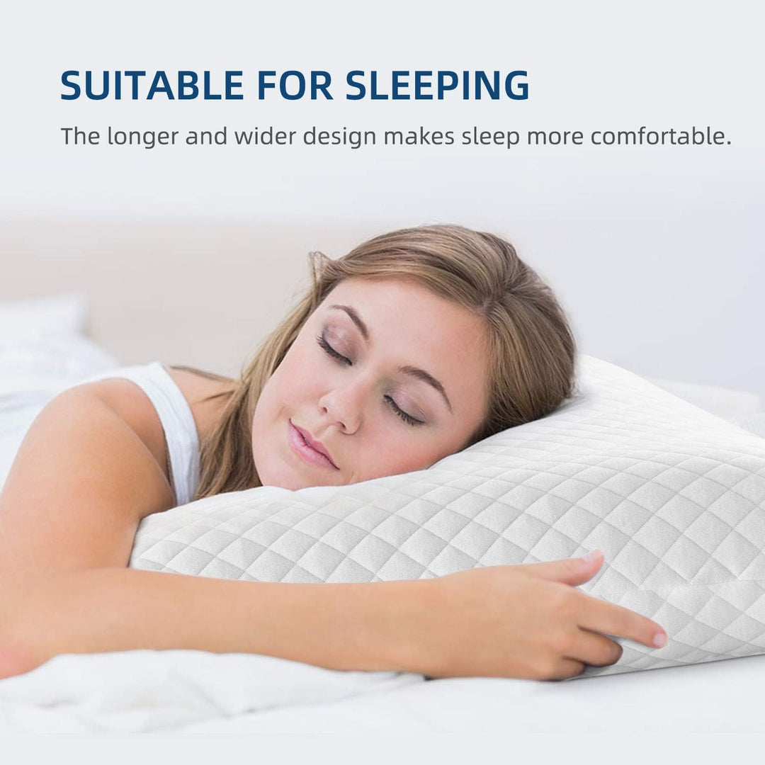 NOFFA Memory Foam Kopfkissen, Weich Viscoelastisches Couchkissen, Grosses Sofa Kissen (56 x 56 cm),