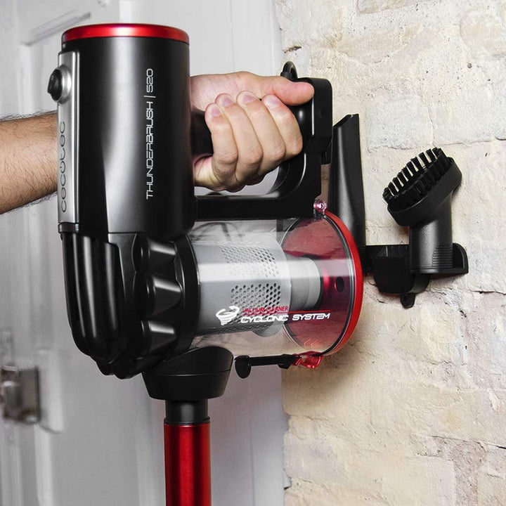 Cecotec Vertikaler 2-in-1 Staubsauger mit Kabel ThunderBrush, 600W, Besen- und Handstaubsauger, Zykl