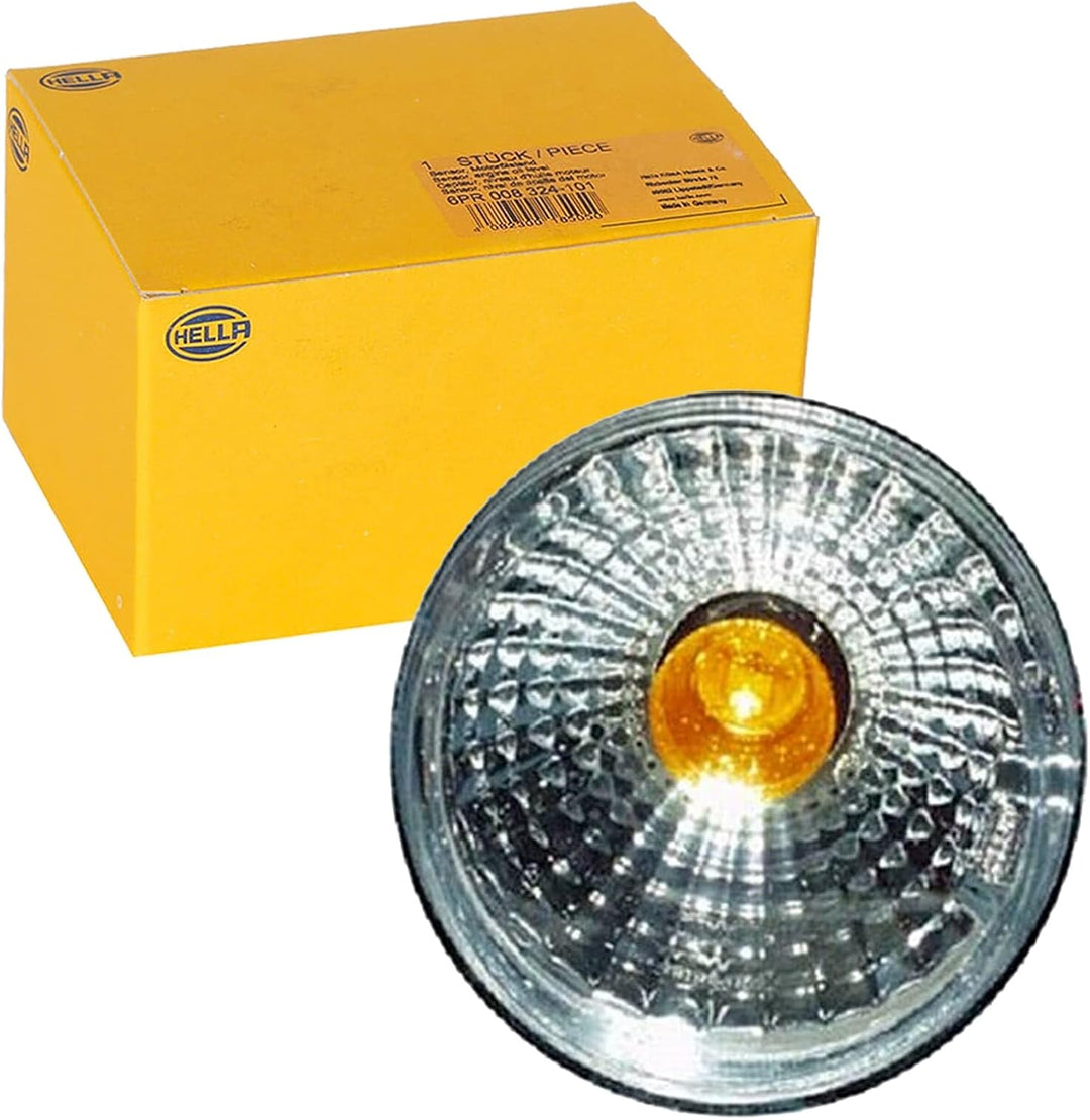 HELLA - Blinkleuchte - Halogen - 24V - Einbau/geclipst - Lichtscheibenfarbe: grau - Kabel: 100mm - S
