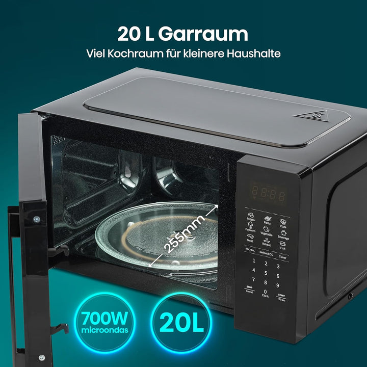 Hisense H20MOBS4HI Mikrowelle /20 L /700W /InverterTech/Keramikbeschichtung/Massgeschneidert, Mehrph