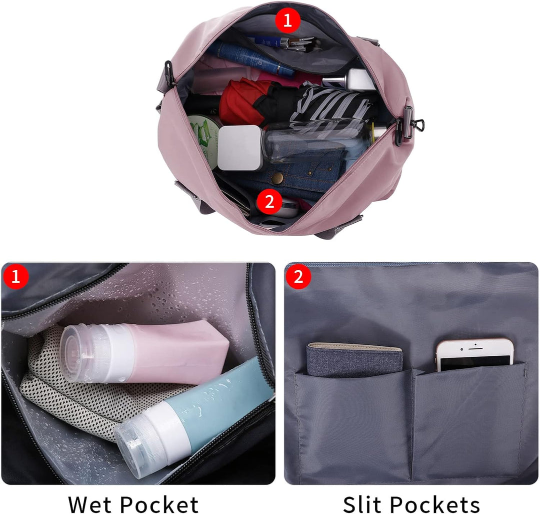 HAWEE Reisetasche Herren Gross Weekender Sporttasche Damen Wasserdicht Gym Bag Leichte Handgepäck Ta