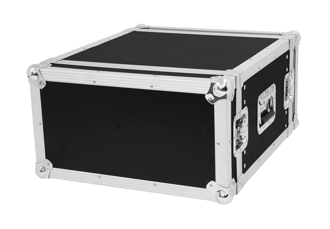 ROADINGER Verstärkerrack PR-2, 6HE, 47cm tief | Flightcase für 483-mm-Geräte (19") | mit mehrschicht