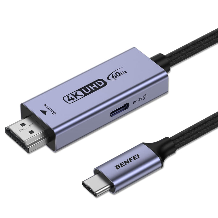 BENFEI HDMI auf USB C Kabel 1,8M 4K@60Hz, Unidirektionaler HDMI Computer zu USB-C Monitor Adapter fü