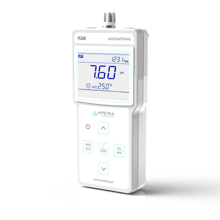Apera Instruments PC400 Tragbares Multi-Parameter-Messgerät (pH/EC/TDS/Temp.) (Genauigkeit ±0,01 ±1