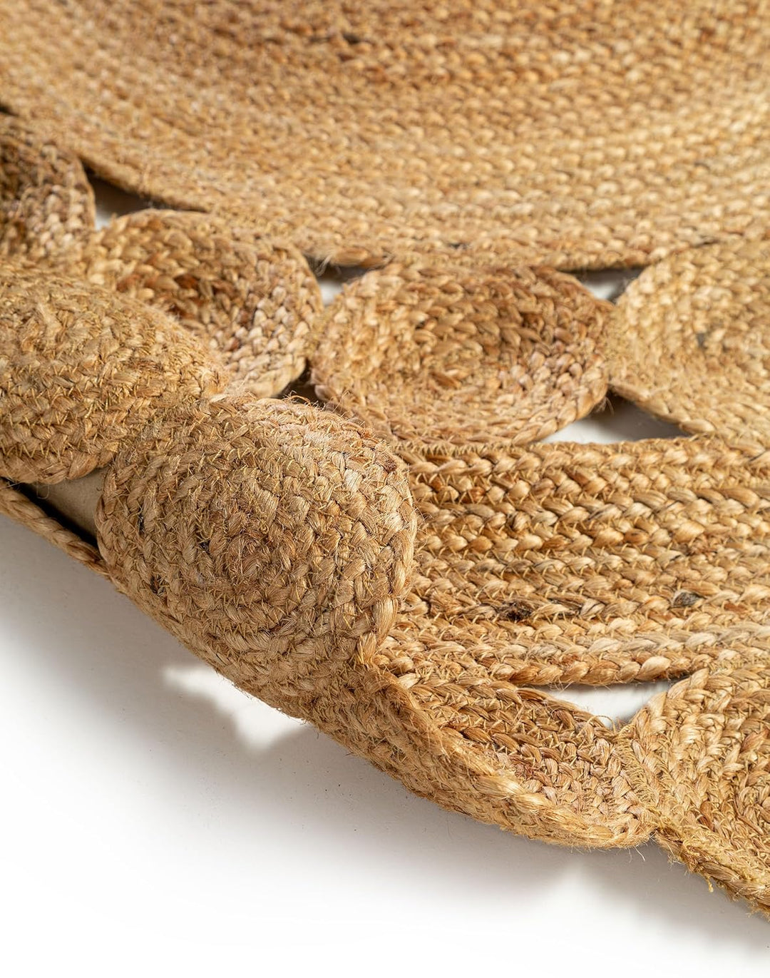 benuta Pure Juteteppich Jutta - 100% Jute handgewebt - Rund & im Style:  Uni, Natural Living - Pfleg