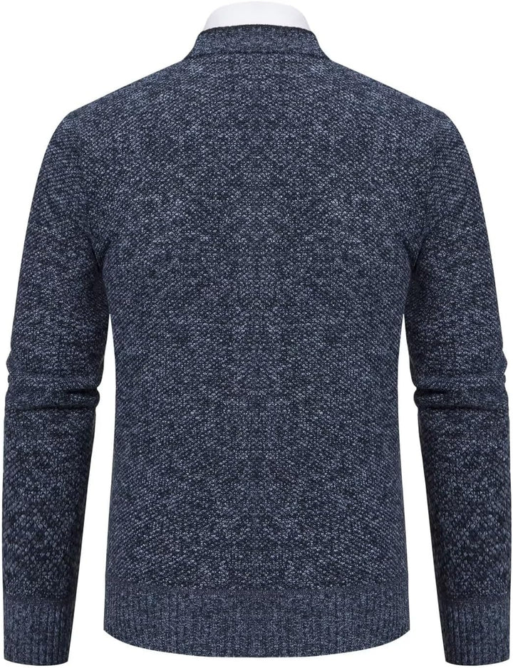 yuyungongsi Strickjacke Herren Cardigan Pullover - Gestrickt Trachtenjacke Cardigan Herren Schwarz G