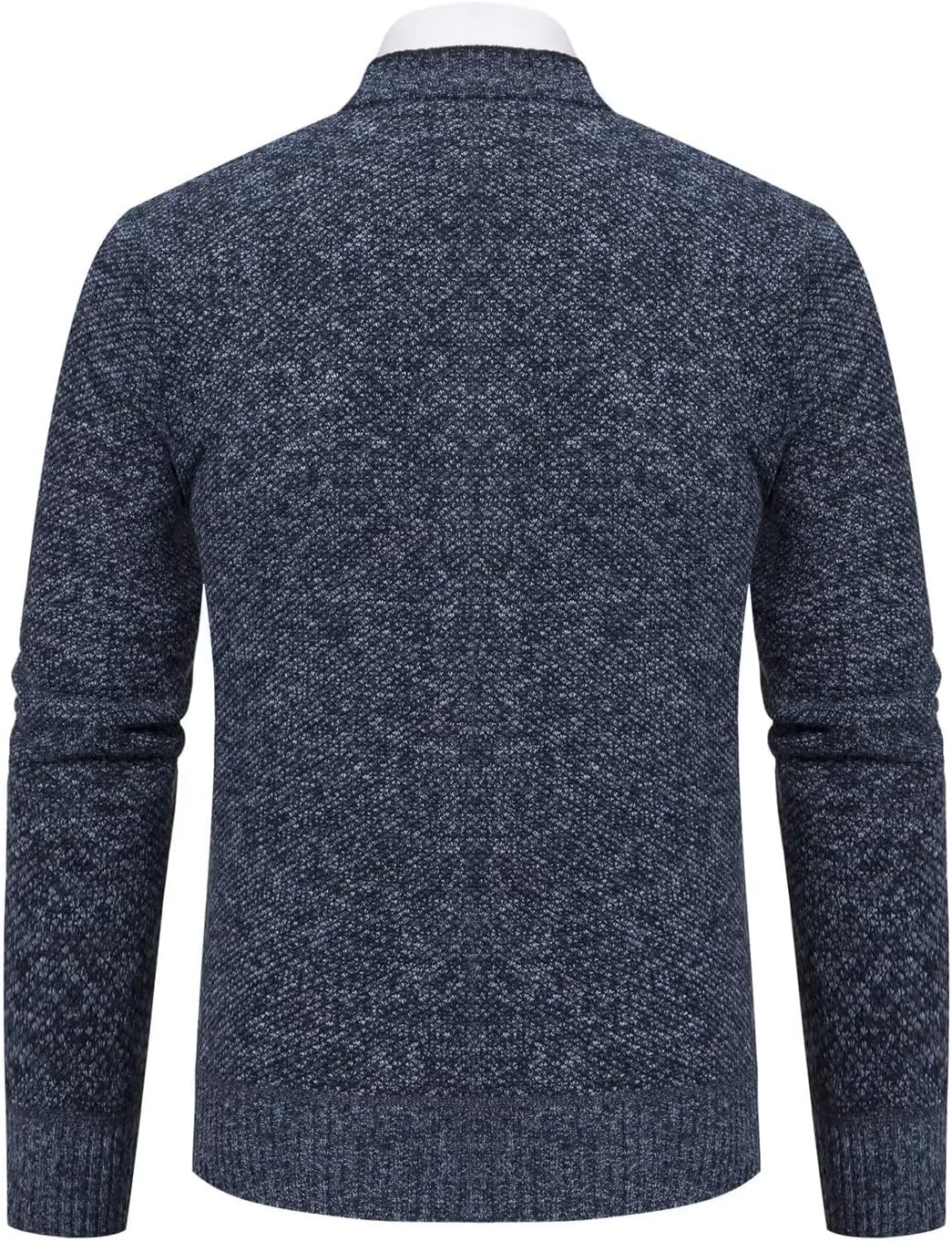 Strickjacke Herren Cardigan Pullover - Gestrickt Trachtenjacke Cardigan Herren Schwarz Grau mit Tasc