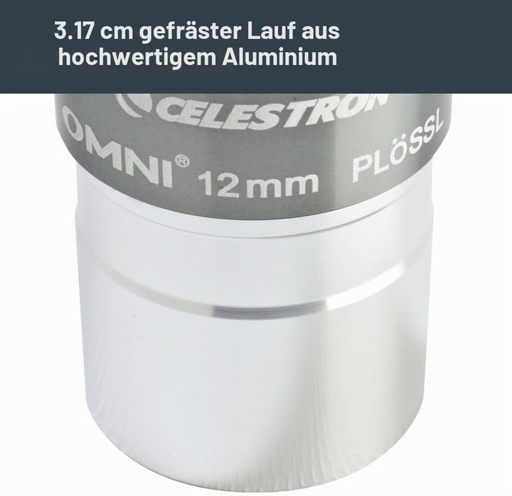 Celestron 93319 1-1/4-12 mm Omni Serie Okular, 12 mm