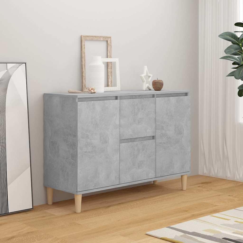 vidaXL Sideboard 2 Schubladen 2 Türen Kommode Anrichte Schrank Mehrzweckschrank Beistellschrank Stan