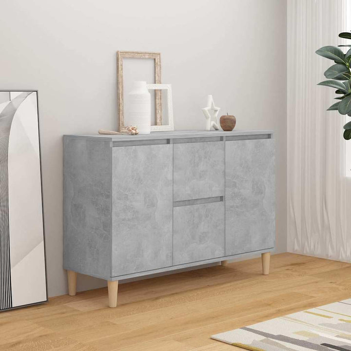 vidaXL Sideboard 2 Schubladen 2 Türen Kommode Anrichte Schrank Mehrzweckschrank Beistellschrank Stan