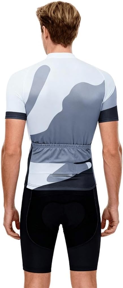 Moxilyn Fahrradtrikot Kurzarm Set für Herren Radtrikot T Shirt Radsport Radtrikot Set Fahrrad Trikot