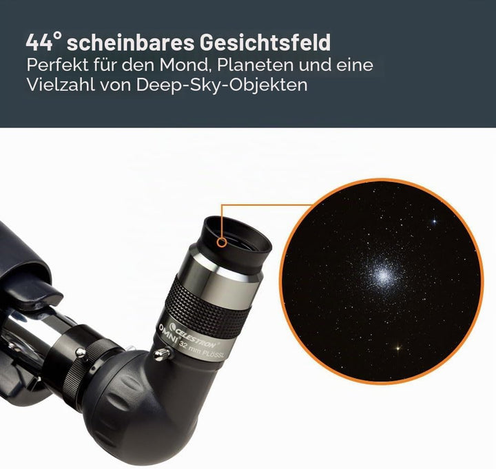 Celestron 93323 1-1/4-32 mm Omni Serie Okular, 32 mm