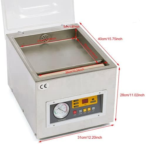 Edelstahl Vakuumierer VakuumiergeräT Vakuummaschine Vakuumiermaschine Industriell Automatisch Sealer