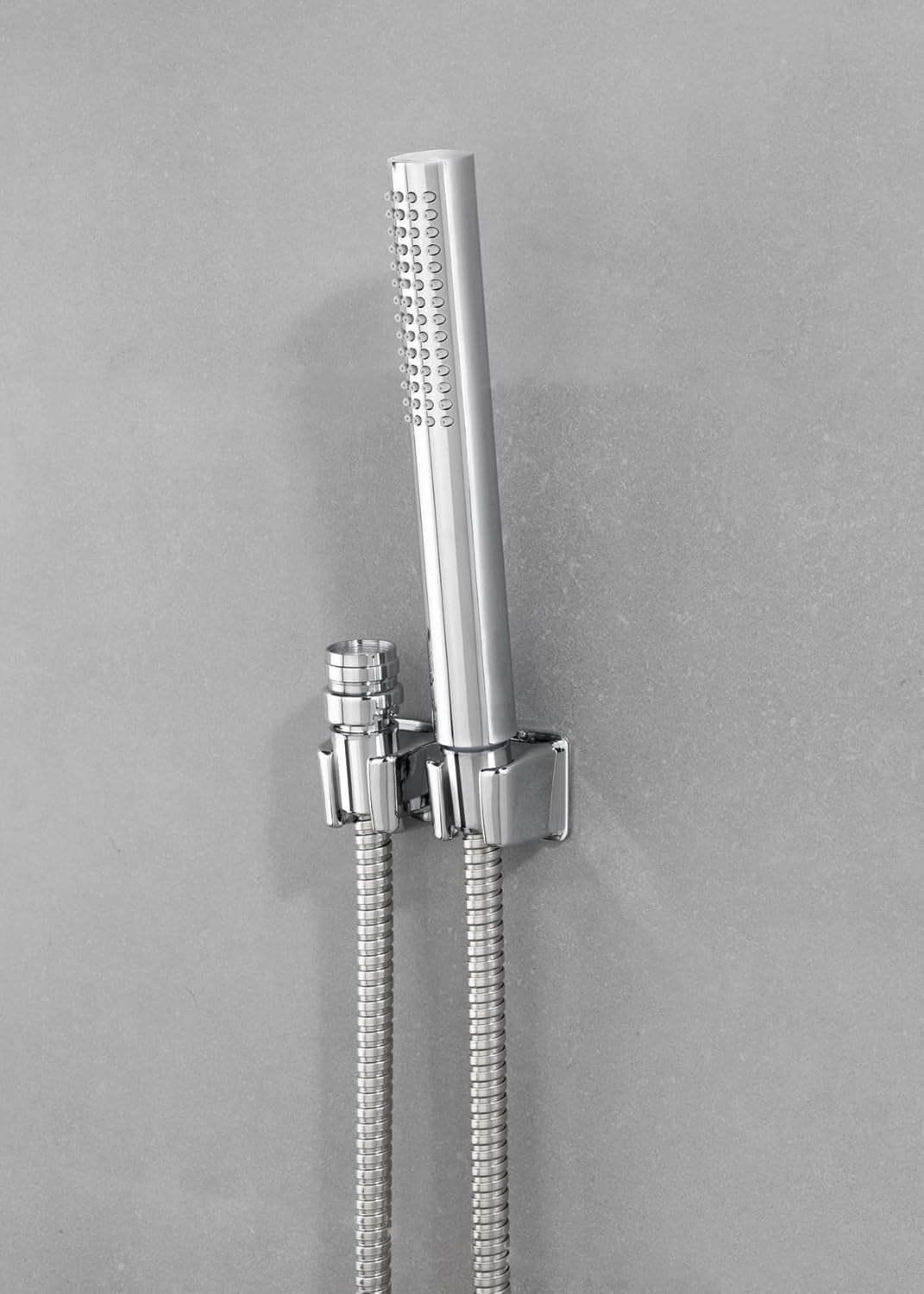 WENKO Waschbeckenbrause mit Duo Haken, Waschbeckendusche mit Easy-Clip, 170 x 2,7 x 2,7 cm, Chrom