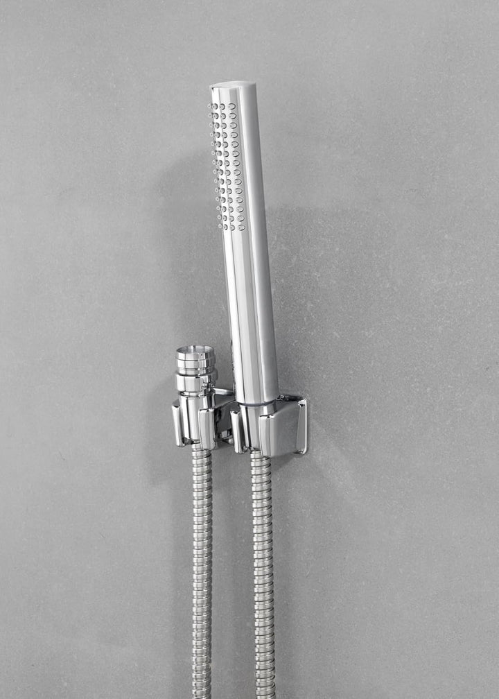 WENKO Waschbeckenbrause mit Duo Haken, Waschbeckendusche mit Easy-Clip, 170 x 2,7 x 2,7 cm, Chrom