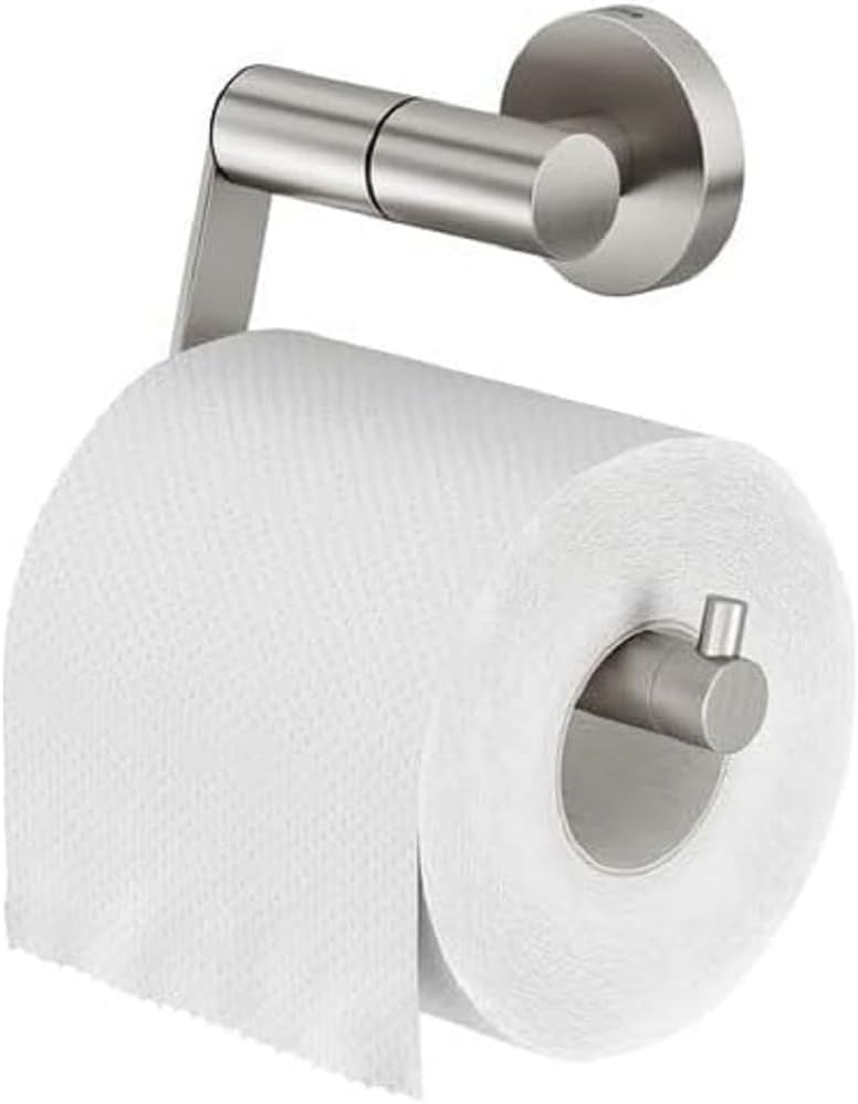 Tiger Boston Toilettenpapierhalter, Edelstahl gebürstet Edelstahl Gebürstet ohne Deckel Single, Edel